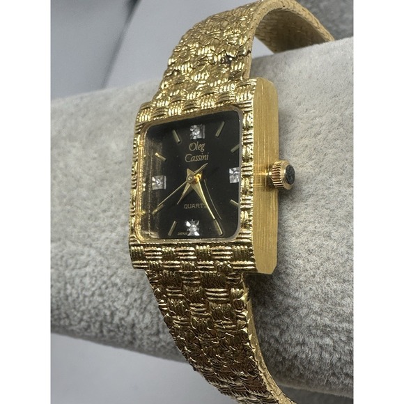Oleg Cassini 31-528 Ladies Watch‎ New Battery 19MM 7\